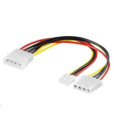 PREMIUMCORD Kabel napájecí HDD 5,25"-5,25"+3,5" PREMIUMCORD Kabel napájecí HDD 5,25"-5,25"+3,5"