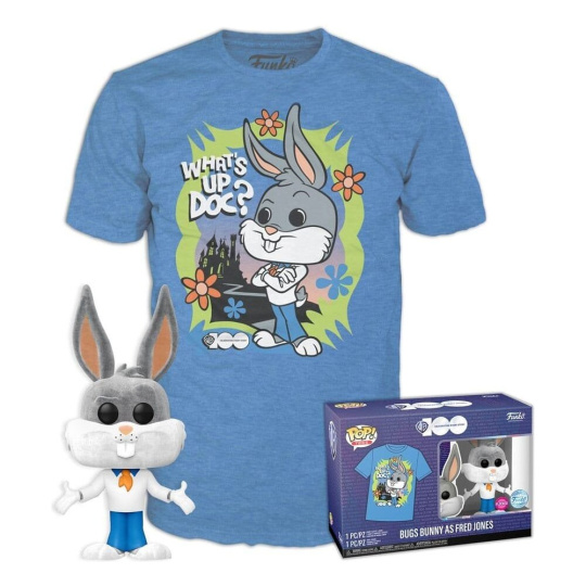 Funko POP! & Tee Box: WB100- Bugs as Fred (Flocked) L