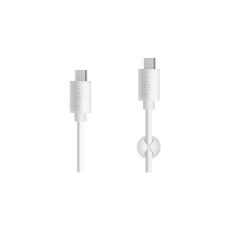 FIXED nabíjecí kabel USB-C - USB-C (PD) 15W bílý