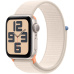 Apple Watch SE (2023) GPS 40mm Hvězdně bílý hliník s hvězdně bílým provlékacím sportovním řemínkem