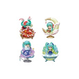 Sada 4 minifigurek Re-Ment Hatsune Miku (Starrium  edice) 6 cm