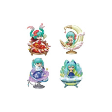 Sada 4 minifigurek Re-Ment Hatsune Miku (Starrium  edice) 6 cm