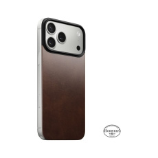 Nomad Magnetic Leather Back (Horween) Magsafe kožený kryt iPhone 17 Pro Rustic Brown