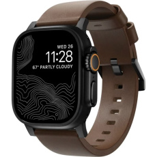 Nomad Modern Band řemínek Apple Watch 46mm/49mm tmavě hnědá/černá Nomad Modern Band řemínek Apple Watch 46mm/49mm tmavě hnědá/černá