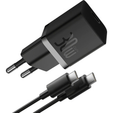 Baseus GaN5 30W USB-C nabíječka do sítě černá