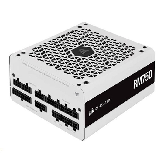 CORSAIR zdroj, RM750-80 PLUS Gold (ATX, 750W, Modular), bílá