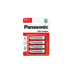 PANASONIC Zinkouhlíkové baterie Red Zinc R6RZ/4BP EU AA 1,5V (Blistr 4ks)