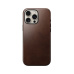 Nomad Modern Leather Case MagSafe kryt iPhone 16 Pro Max tmavě hnědý (Horween kůže)