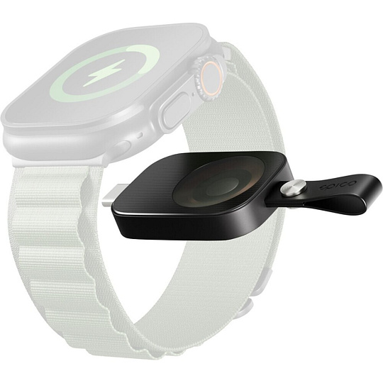Epico UltraBase mini bezdrátová nabíječka USB-C pro Apple Watch černá