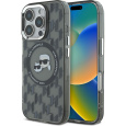 Karl Lagerfeld IML Monogram K&CH Heads MagSafe kryt pro iPhone 16 Pro černý