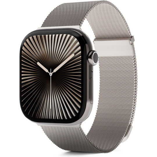 iWant Watch řemínek Milanese+ pro Apple Watch 49/46/45/44/42mm hvězdně bílá