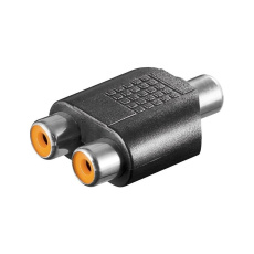 PremiumCord adaptér 1x Cinch F - 2x Cinch F