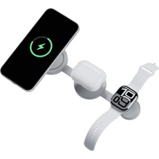 Energea Bazic GoMag Trio 2 3v1 Foldable MagSafe nabíječka 15W světle šedá Energea Bazic GoMag Trio 2 3v1 Foldable MagSafe nabíječka 15W světle šedá