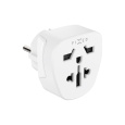 FIXED EU Adapter 2 pro zapojení UK, US, AUS zařízení do EU zásuvek, bílý