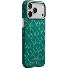 Pitaka Ultra-Slim Case MagSafe kryt iPhone 17 Pro Max Monogram Gold/Green