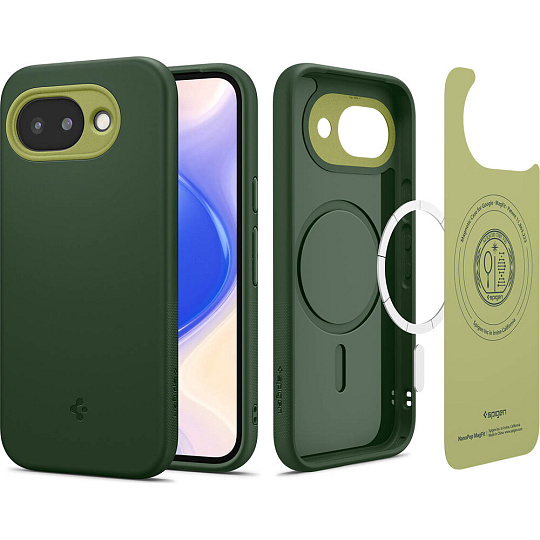 Spigen Nano Pop MagSafe kryt Google Pixel 10a avo green