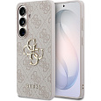 Guess PU 4G Metal Logo kryt Samsung Galaxy S26+ růžový