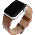 FIXED Leather Strap kožený řemínek pro Apple Watch 42/44/45mm hnědý