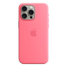 Apple silikonový kryt s MagSafe na iPhone 15 Pro Max růžový