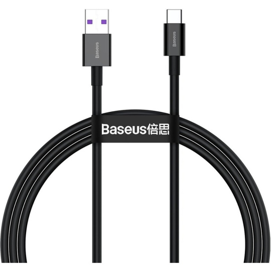 Baseus Superior Series rychlonabíjecí kabel USB/Type-C 66W 1m černá