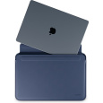 Epico Leather Sleeve pro Macbook Pro 13,3"/Air 13"/Air 13,6" tmavě modrý