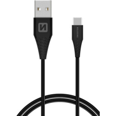 SWISSTEN rychlonabíjecí kabel USB / USB-C 5A 1,5M černý