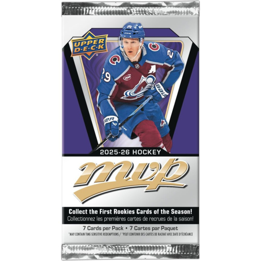 Hokejové karty 2025-26 Upper Deck MVP Hockey Gravity Balíček