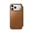 Nomad Modern Leather Folio MagSafe kožené pouzdro iPhone 17 Pro Max English Tan