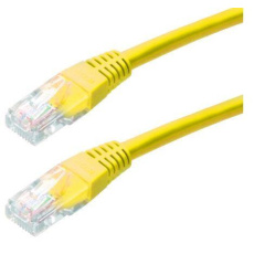 XtendLan patch kabel Cat5E, UTP - 5m, žlutý