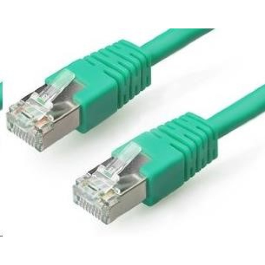 GEMBIRD kabel patchcord CAT6 stíněný FTP 2m, zelený