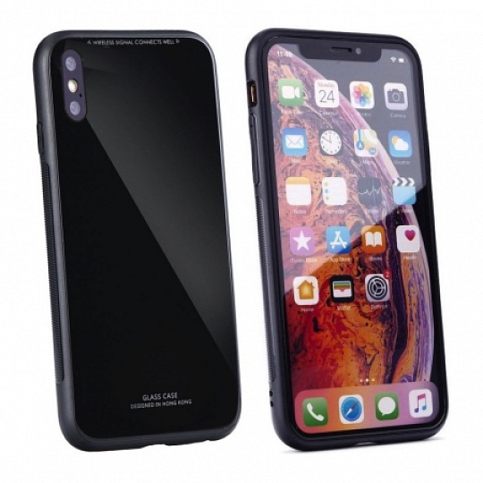 Forcell Glass skleněný kryt na iPhone 5/5s/SE, černý