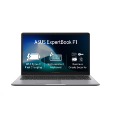 ASUS NTB ExpertBook P1 (P1503CVA-S71152X), i3-1315U, 15.6" FHD, 16GB, 512GB SSD, UHD, W11 Pro, Misty Gray ASUS NTB ExpertBook P1 (P1503CVA-S71152X), i3-1315U, 15.6" FHD, 16GB, 512GB SSD, UHD, W11 Pro, Misty Gray