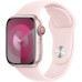 Apple Watch Series 9 Cellular 41mm Růžový hliník se světle růžovým sportovním řemínkem S/M