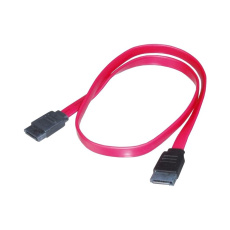 PremiumCord datový kabel SATA 1.5/3.0 GBit/s červený 1m