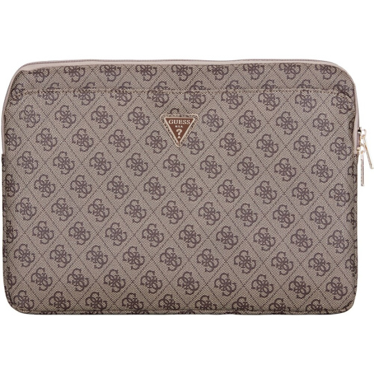 Guess PU 4G Triangle Logo obal pro notebook 14" hnědý
