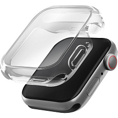 UNIQ Garde Hybrid TPU+PC pouzdro Apple Watch (44mm) čiré
