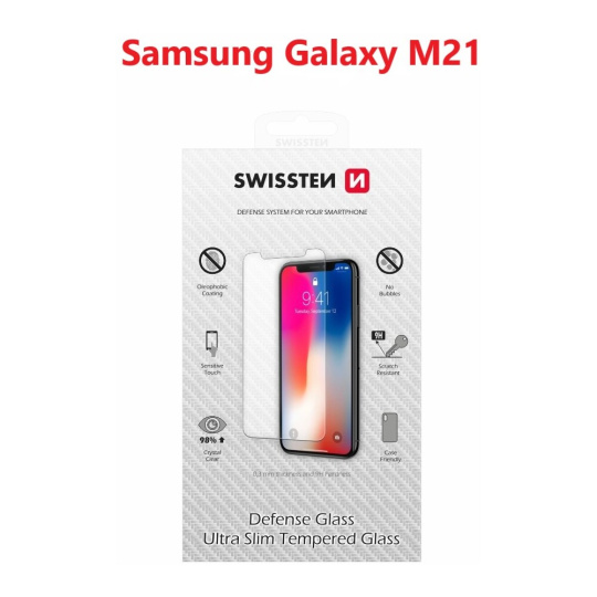 Swissten 2.5D tvrzené sklo Samsung Galaxy M21