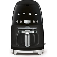 Smeg Retro Style DCF02BLEU překapávač kávy černý, 10 šálků, 1,25 l, automatický start, keep warm