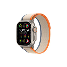 Apple Watch Ultra 2 49mm titanová s oranžovobéžovým trailovým tahem M/L