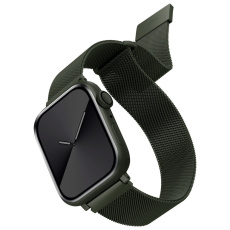 UNIQ Dante ocelový řemínek Apple Watch 41/40/38mm Hunter zelený