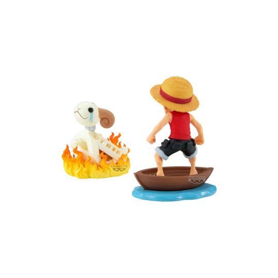 Figurka Bandai Banpresto ONE PIECE - MONKEY.D.LUFFY & GOING MERRY 8 cm