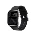 Nomad Active Strap Pro hydrofobní kožený řemínek Apple Watch 49/45/44/42mm černý/stříbrný