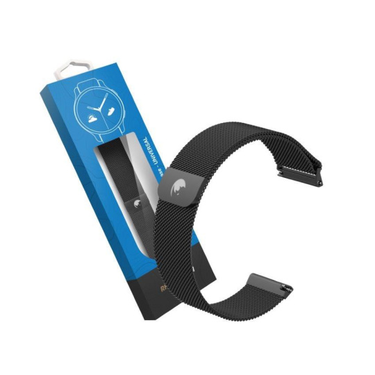 RhinoTech univerzální řemínek milánský tah Quick Release 22mm černý