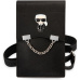 Karl Lagerfeld Saffiano Metal Ikonik Wallet Phone Bag černé