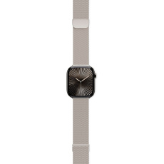 iWant Watch řemínek Milanese+ pro Apple Watch 42/41/40/38mm hvězdně bílá