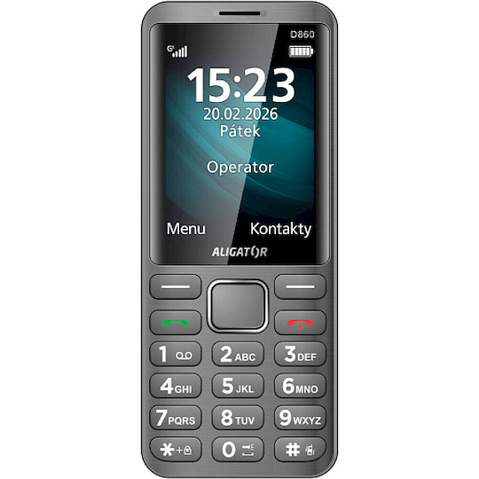 Aligator D860 Dual SIM titanový