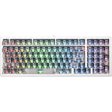 Akko MonsGeek M2 V5 HE Akko AstroAim bezdrátová herní klávesnice (US) bílá průhledná Akko MonsGeek M2 V5 HE Akko AstroAim bezdrátová herní klávesnice (US) bílá průhledná