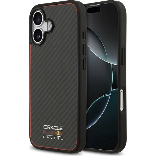 Oracle Red Bull Racing Kevlar MagSafe kryt iPhone 17 černý