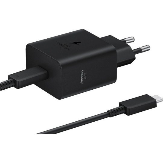 Samsung USB-C 45W nabíječka (EP-T4511XBEGEU) + USB-C kabel černá Samsung USB-C 45W nabíječka (EP-T4511XBEGEU) + USB-C kabel černá