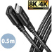 AXAGON BUCM32-CF05AB prodlužovací kabel USB-C 0.5m černý